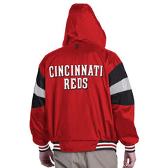 Cincinnati Reds Pro Player Legacy Lightweight Full-Zip Hooded Jacket - Red/Black