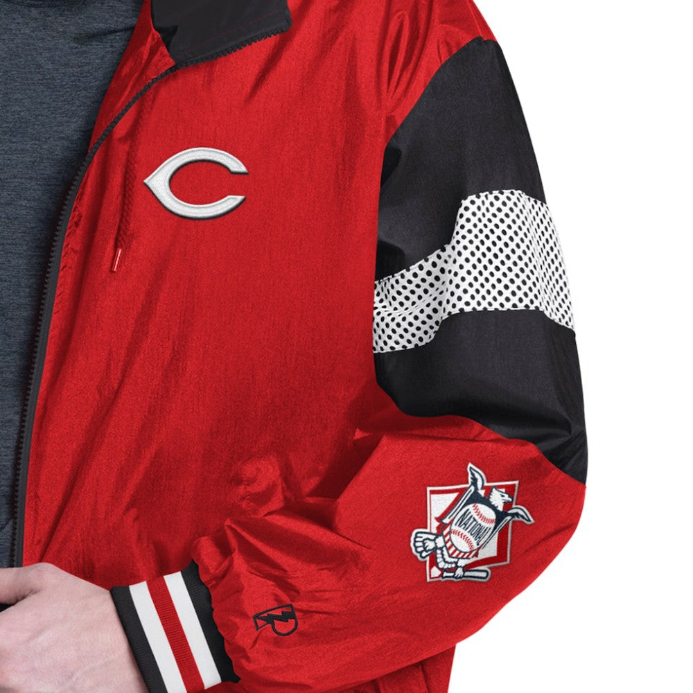 Cincinnati Reds Pro Player Legacy Lightweight Full-Zip Hooded Jacket - Red/Black