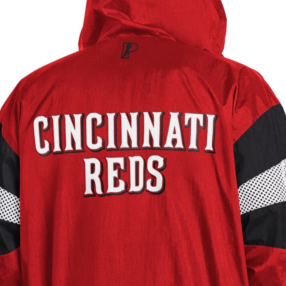 Cincinnati Reds Pro Player Legacy Lightweight Full-Zip Hooded Jacket - Red/Black