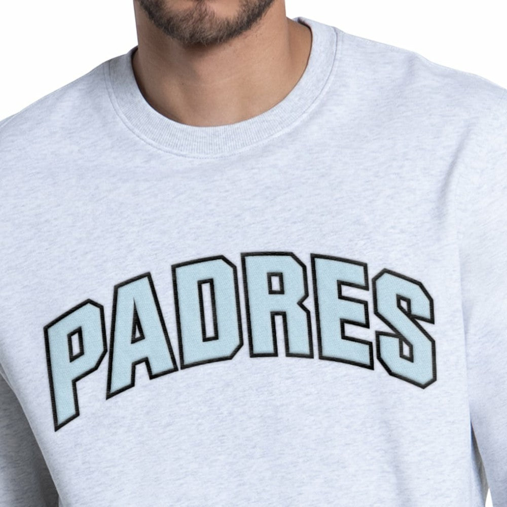 San Diego Padres Starter Face of Ice Blue French Terry Sweatshirt - Gray