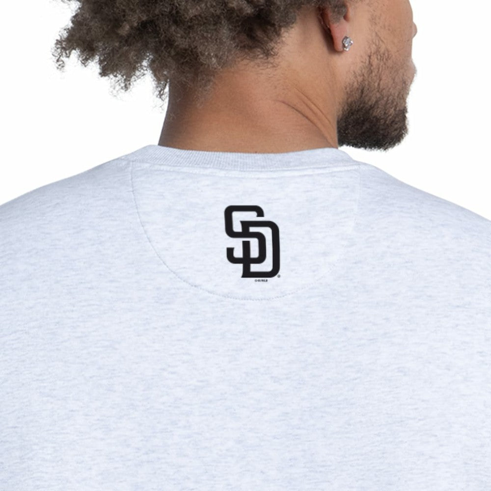 San Diego Padres Starter Face of Ice Blue French Terry Sweatshirt - Gray