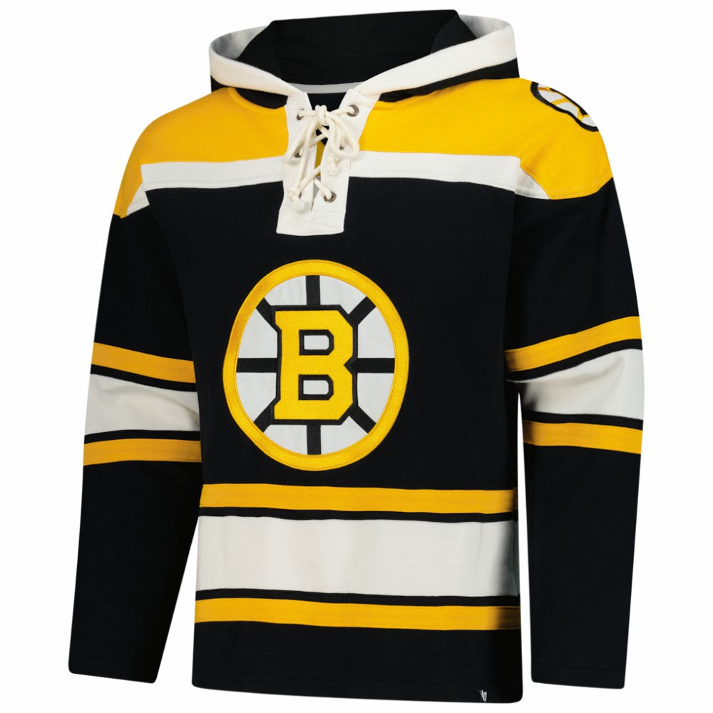 Boston Bruins '47 Superior Lacer Hoodie Black