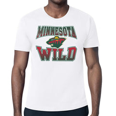 Minnesota Wild Starter Comic Style Team Graphic T-Shirt White