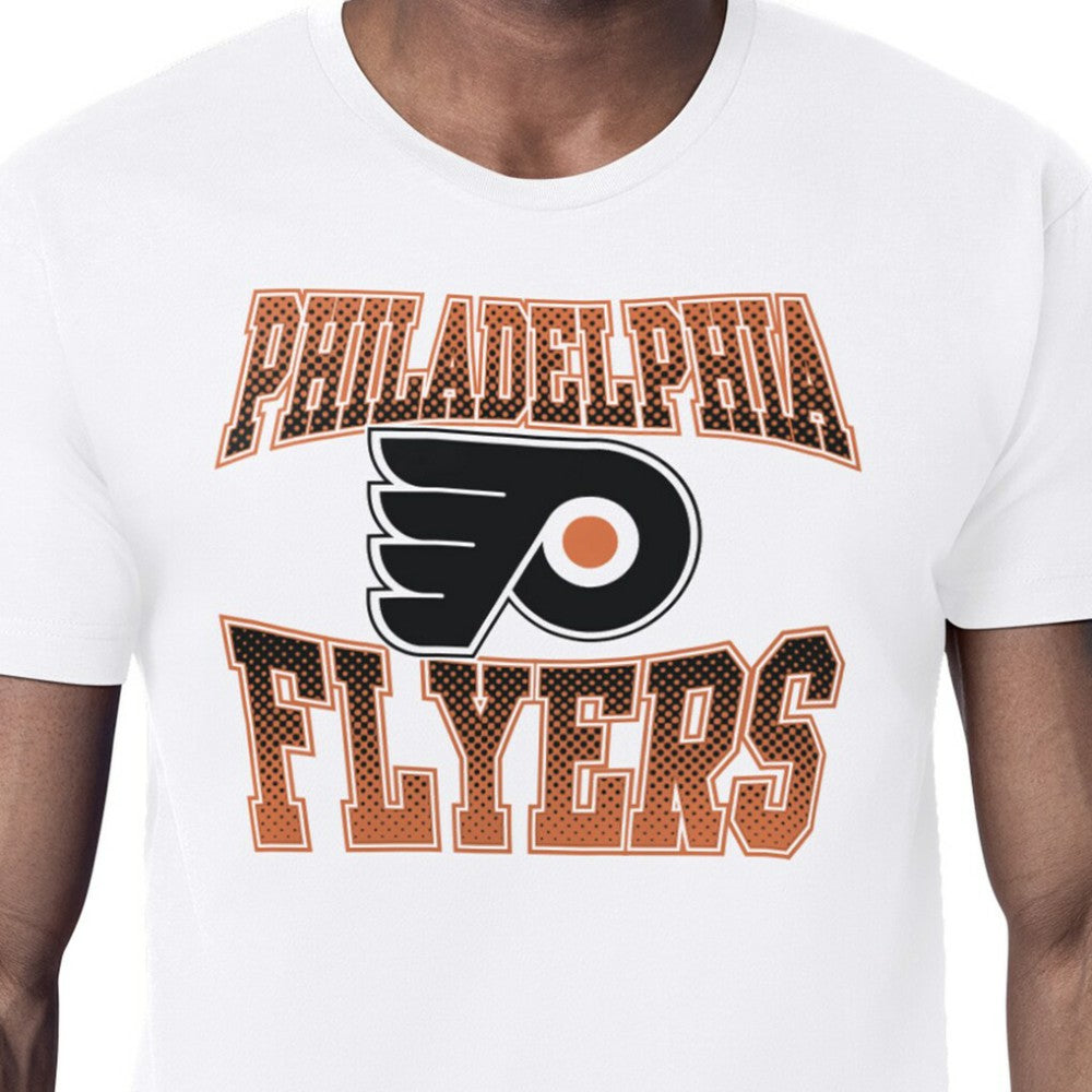 Philadelphia Flyers Starter Comic Style Team Graphic T-Shirt White