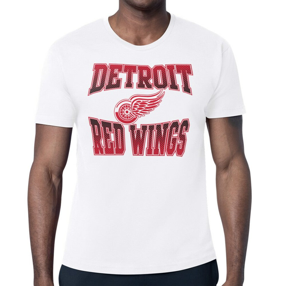 Detroit Red Wings Starter Comic Style Team Graphic T-Shirt White