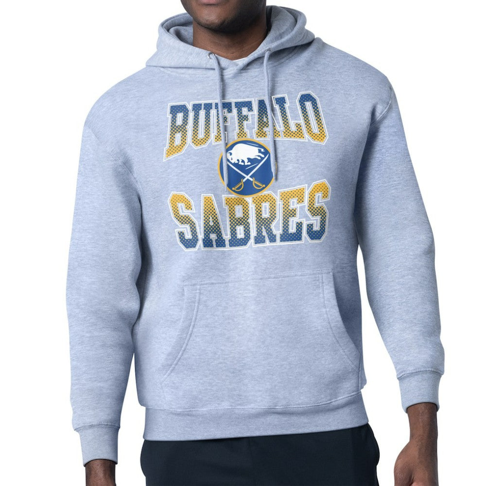 Buffalo Sabres Starter Comic Style Team Graphic Hoodie Gray