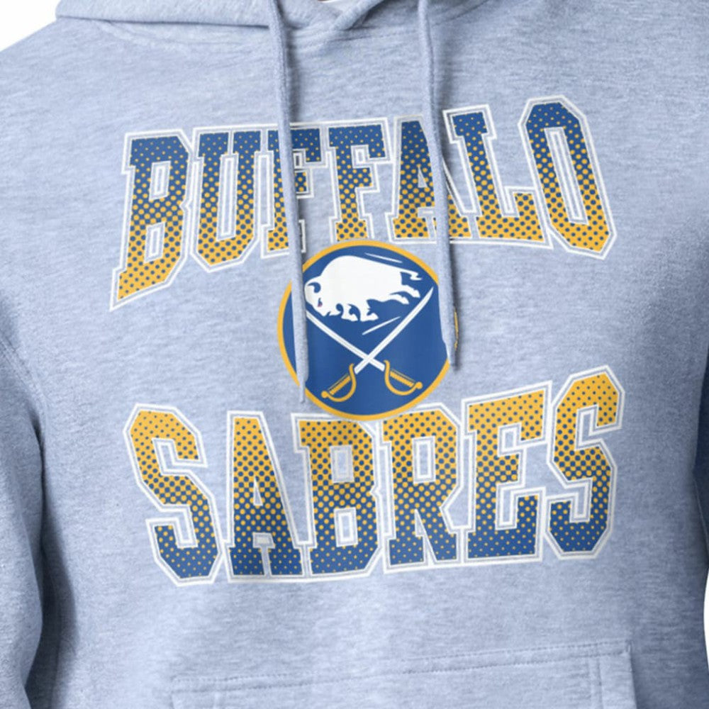 Buffalo Sabres Starter Comic Style Team Graphic Hoodie Gray
