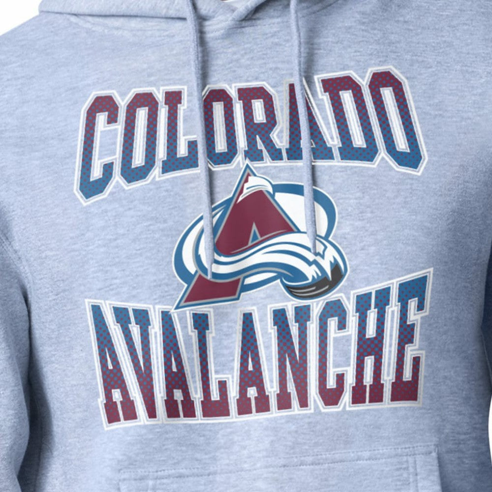 Colorado Avalanche Starter Comic Style Team Graphic Hoodie Gray