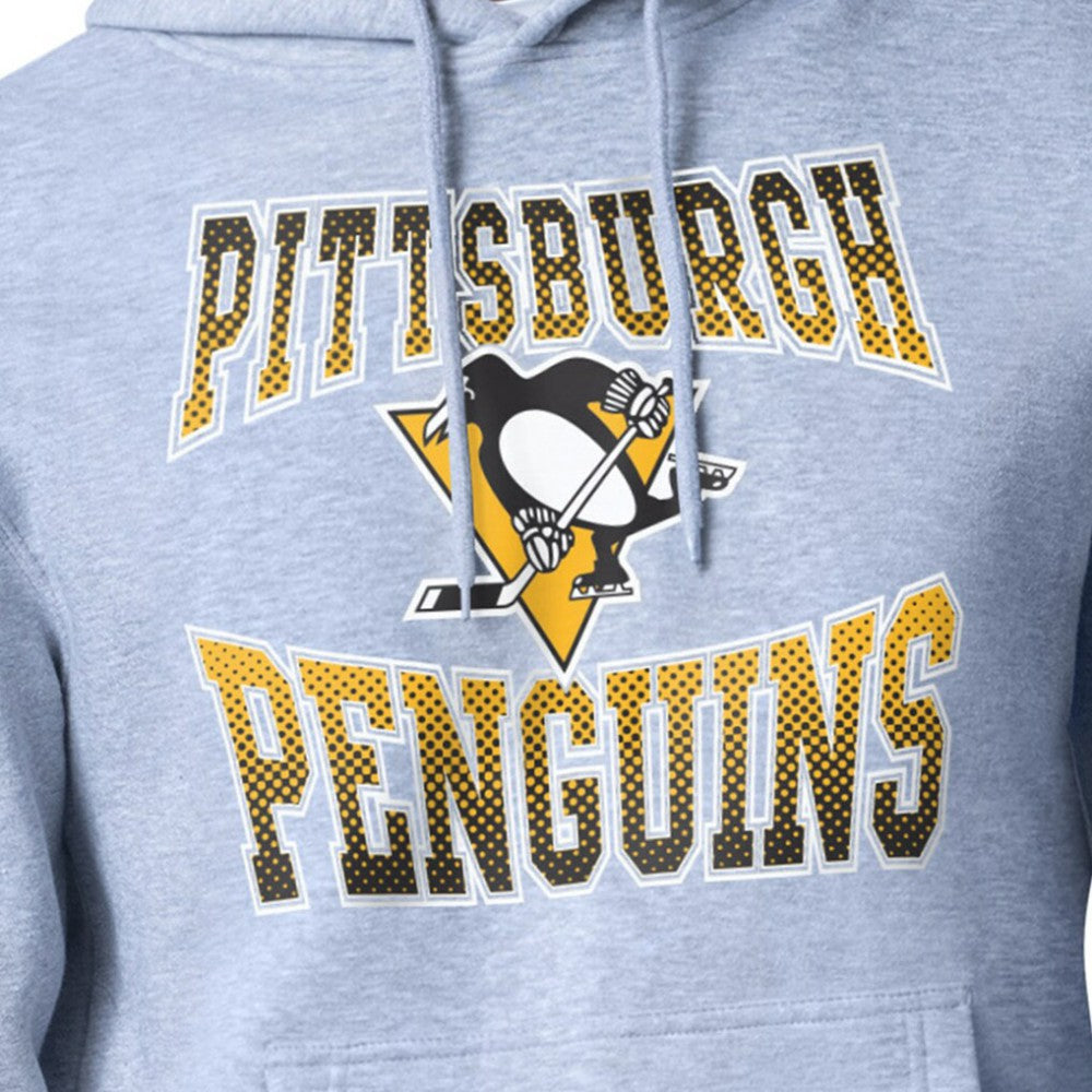 Pittsburgh Penguins Starter Comic Style Team Graphic Hoodie Gray