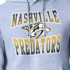 Nashville Predators Starter Comic Style Team Graphic Hoodie Gray