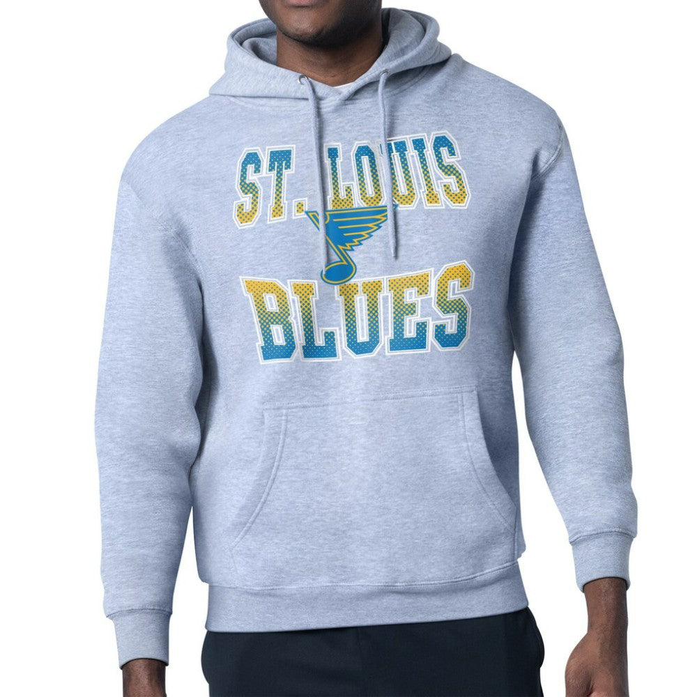 St. Louis Blues Starter Comic Style Team Graphic Hoodie Gray