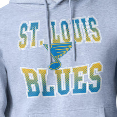St. Louis Blues Starter Comic Style Team Graphic Hoodie Gray