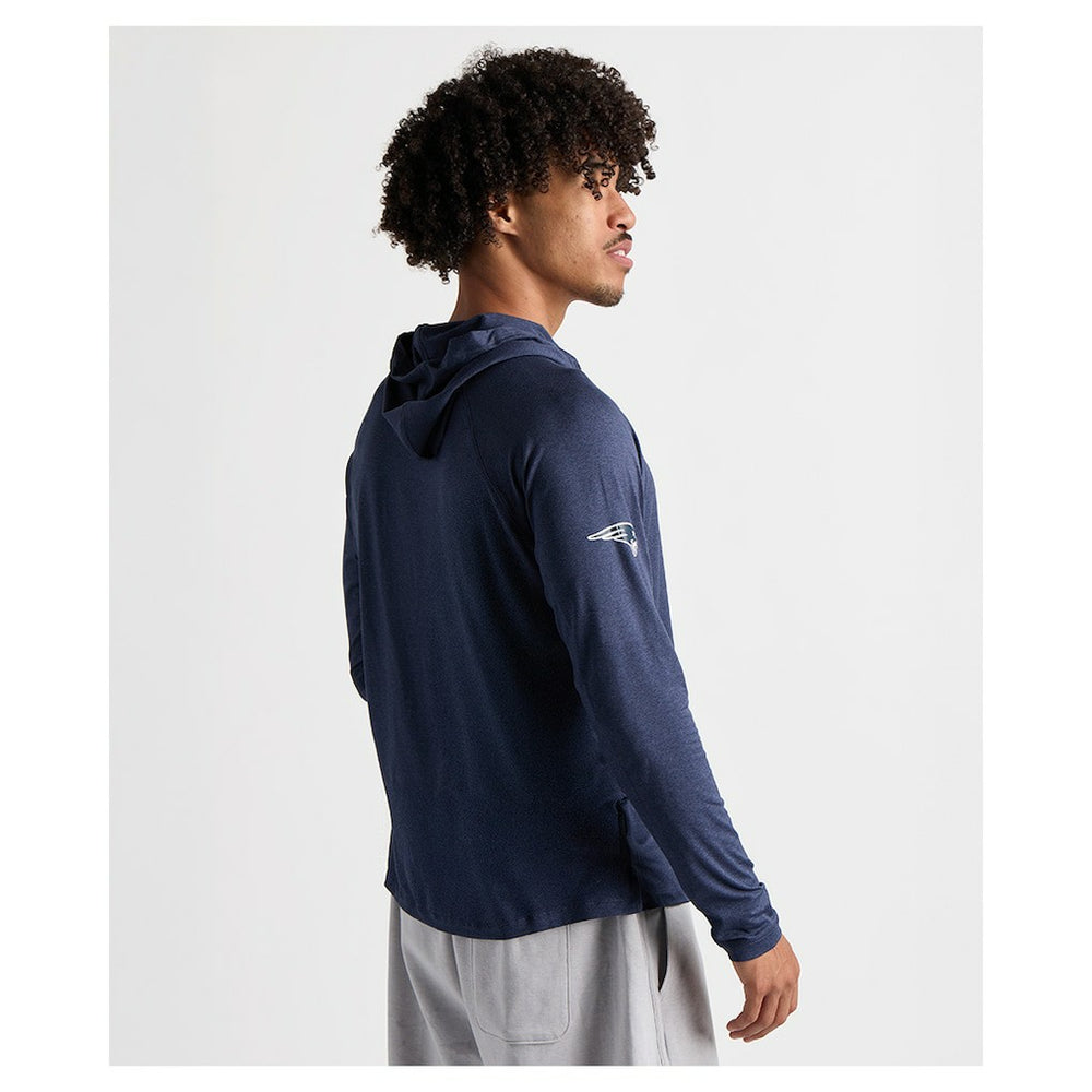 Charles River x New England Patriots Cayak Hooded Long Sleeve T-Shirt - Navy online