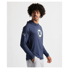 Charles River x New England Patriots Cayak Hooded Long Sleeve T-Shirt - Navy online