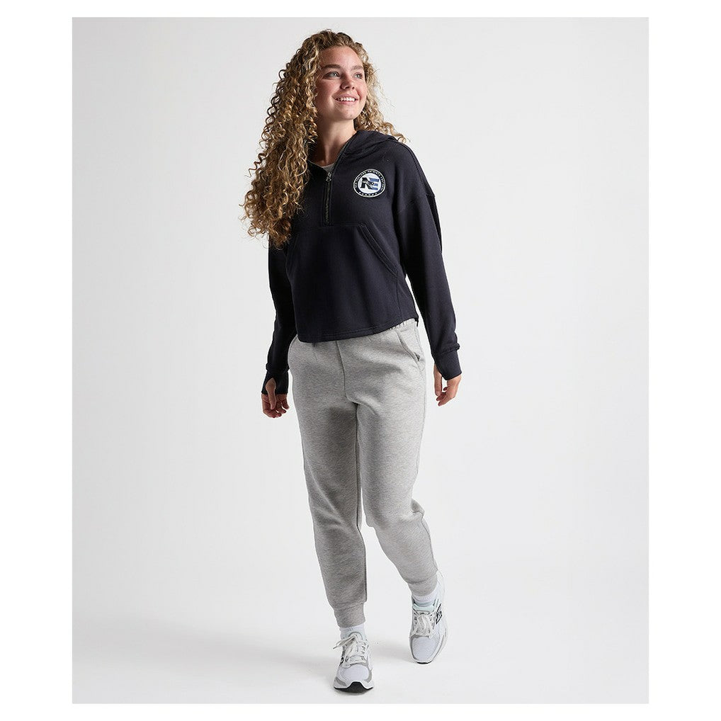 Charles River x New England Patriots Women's Willow Fleece Quarter-Zip Hoodie - Navy sale