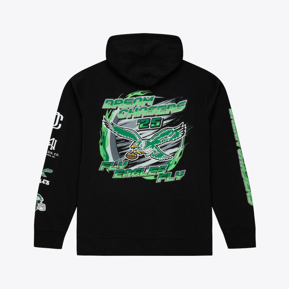 Philadelphia Eagles Dream Chasers Fly Hoodie - Black discount