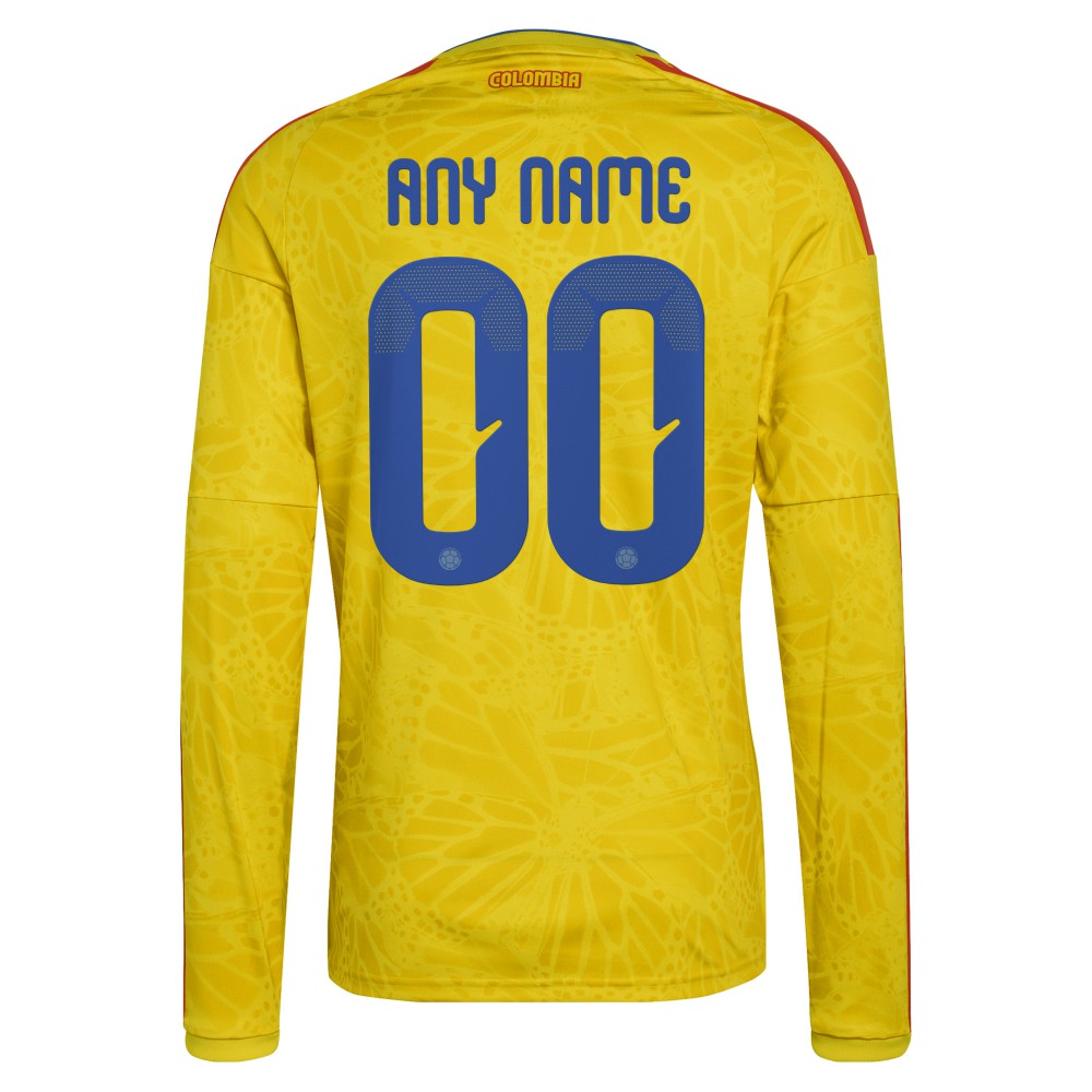 Colombia National Team FIFA x World Cup 2026 Home Replica Long Sleeve Custom Jersey - Yellow | Adidas online