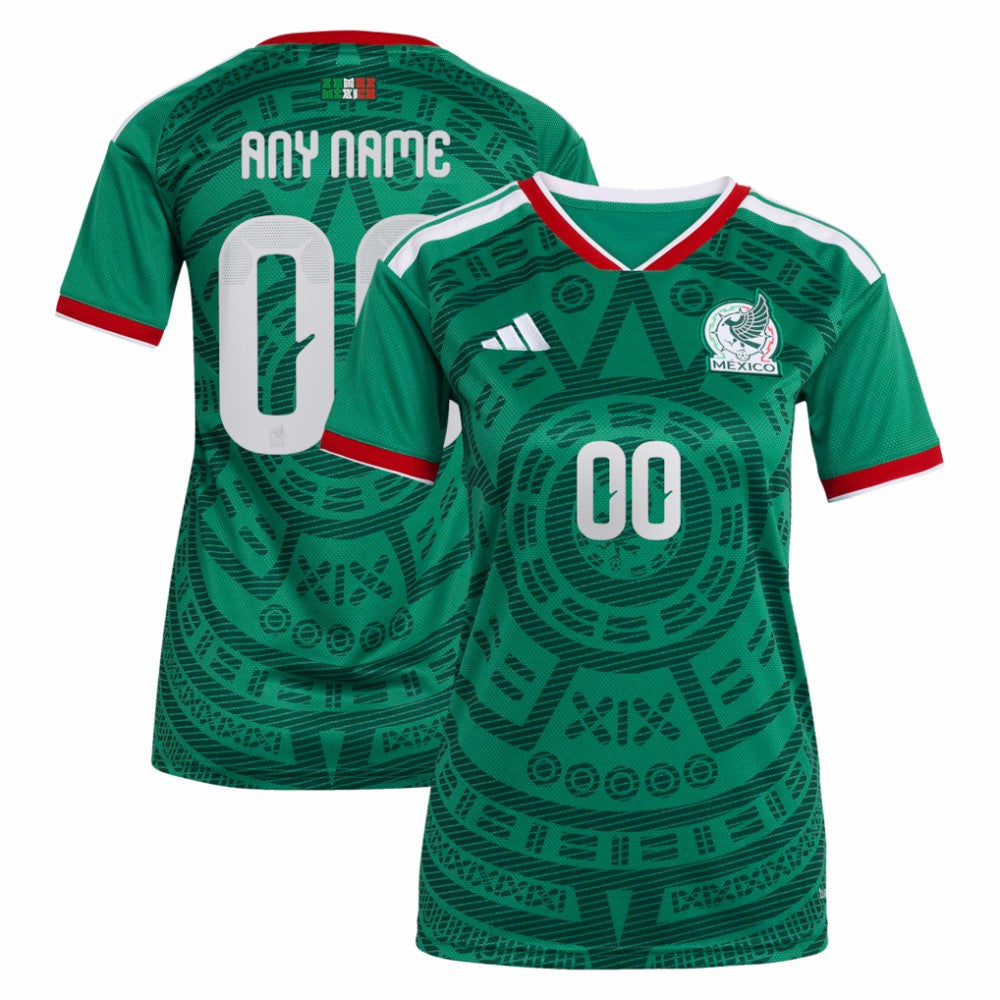 Mexico National Team Women's 2026 Home Replica Custom Jersey - Green | Adidas sale