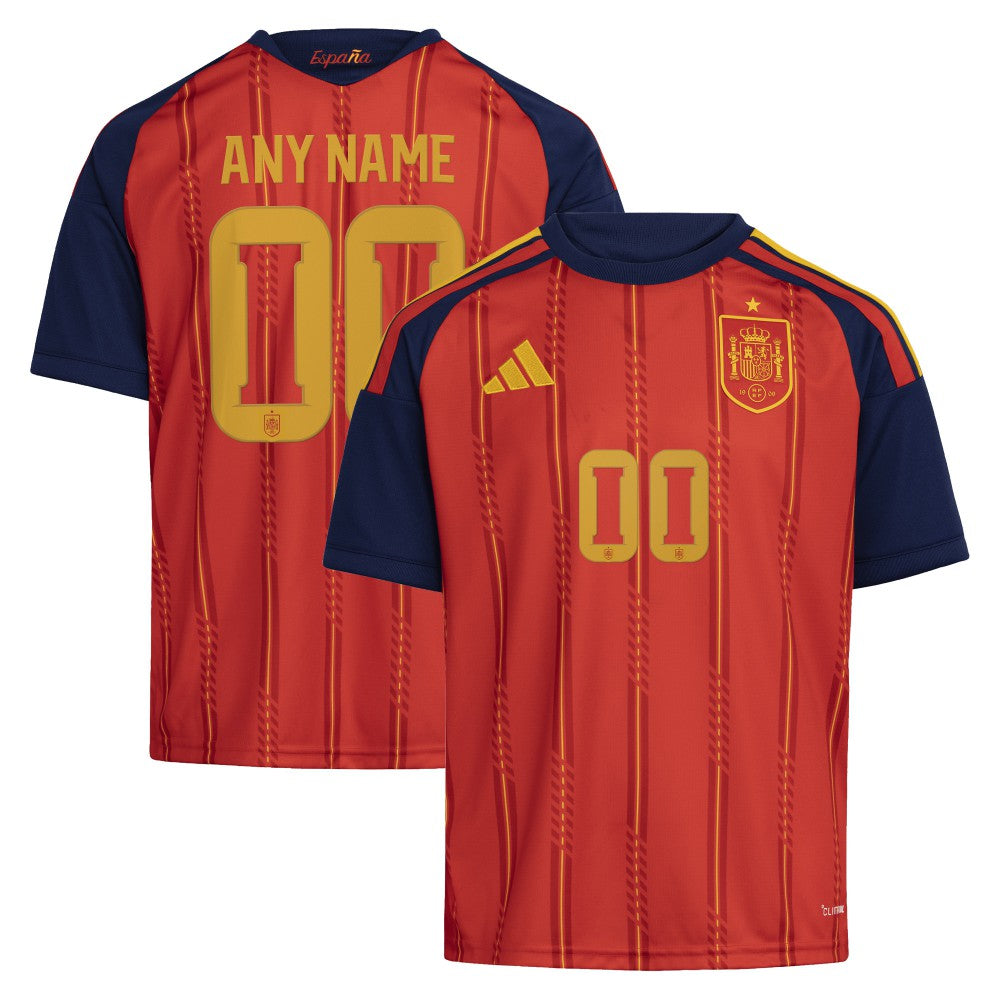 Spain National Team Youth FIFA x World Cup 2026 Home Replica Custom Jersey - Red | Adidas discount