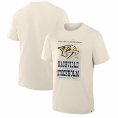 Nashville Predators 2025 NHL Global Series Hometown To Stockholm Legacy T-Shirt Cream