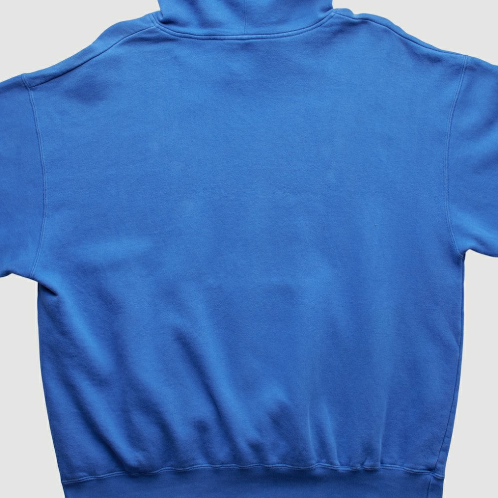 Texas Rangers Majestic 2000s Hooded Pullover Sweatshirt - Blue Vintage