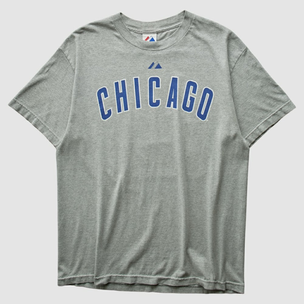 Chicago Cubs Majestic 2010 T-shirt - Heather Gray Vintage
