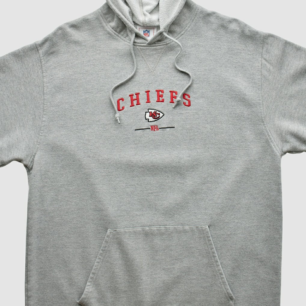 Kansas City Chiefs NFL 2000s Hooded Pullover Sweatshirt - Heather Gray Vintage outlet