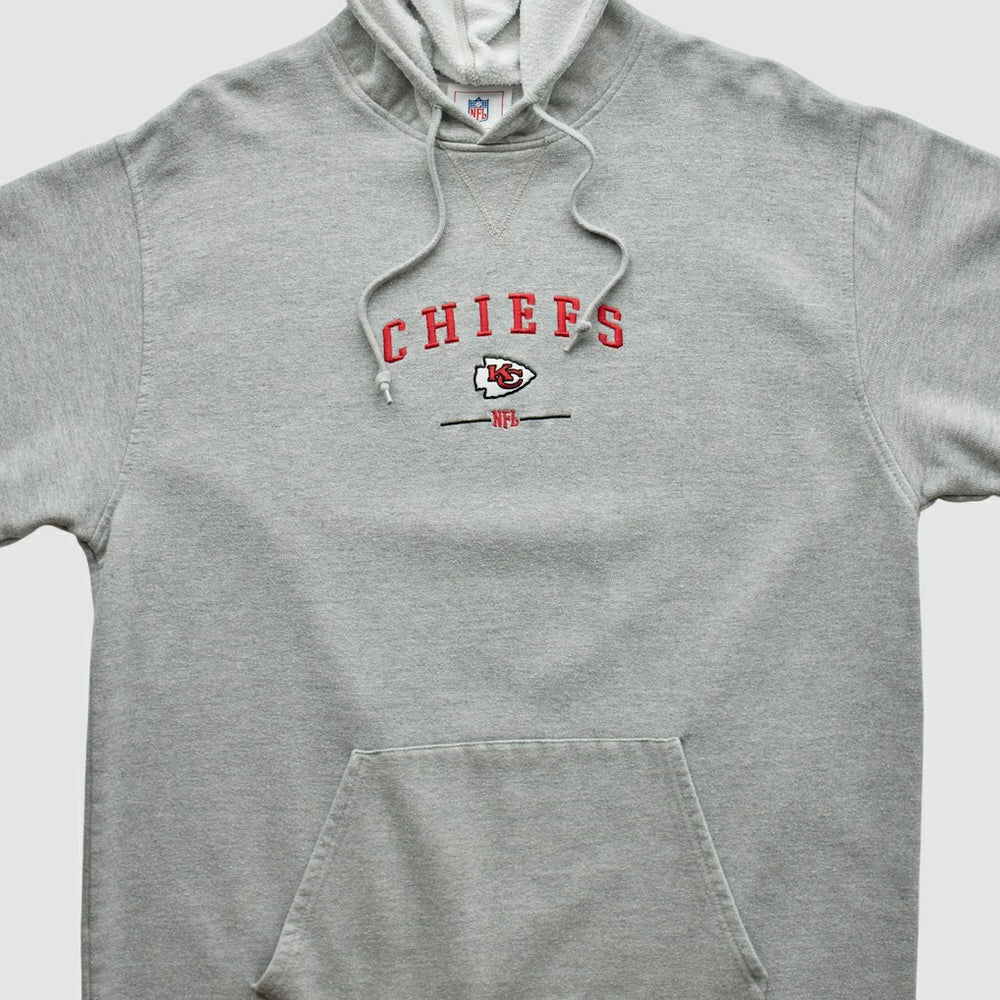 Kansas City Chiefs NFL 2000s Hooded Pullover Sweatshirt - Heather Gray Vintage outlet