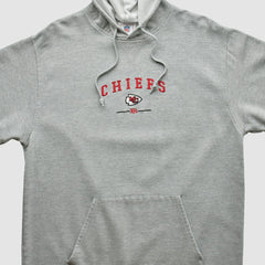 Kansas City Chiefs NFL 2000s Hooded Pullover Sweatshirt - Heather Gray Vintage outlet