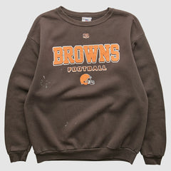 Cleveland Browns NFL 2000s Pullover Sweatshirt - Brown Vintage discount