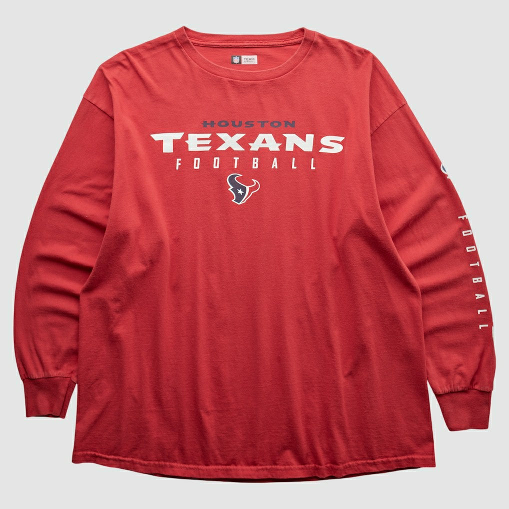 Houston Texans NFL 2000s Long Sleeve T-shirt - Red Vintage online