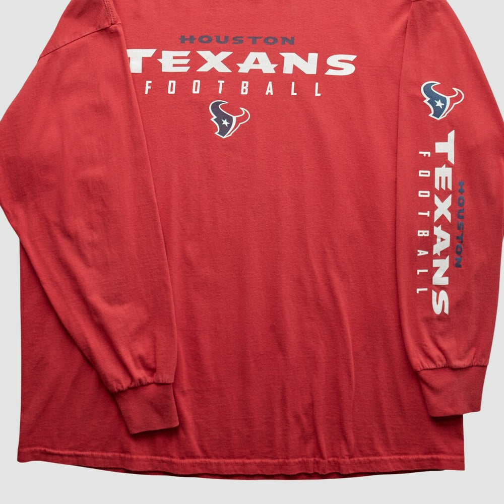 Houston Texans NFL 2000s Long Sleeve T-shirt - Red Vintage online
