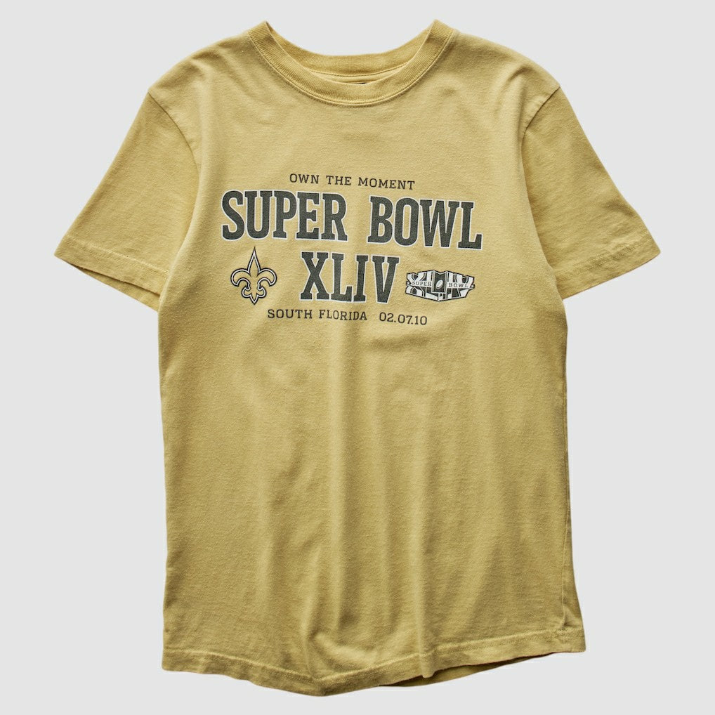 New Orleans Saints Reebok 2010 T-shirt - Yellow Vintage outlet