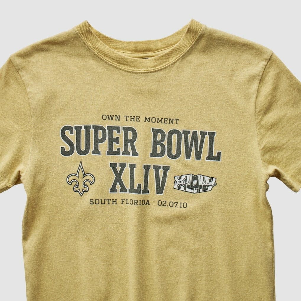 New Orleans Saints Reebok 2010 T-shirt - Yellow Vintage outlet