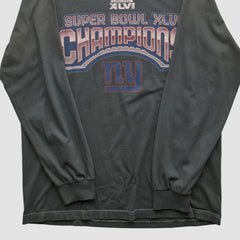 New York Giants 2012 Long Sleeve T-shirt - Black Vintage cheap
