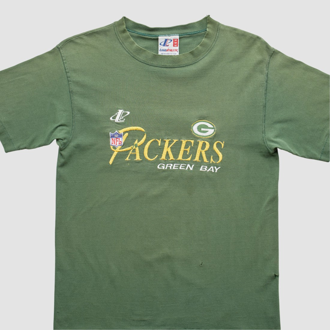 Green Bay Packers Logo Athletic 90s T-shirt - Green Vintage sale