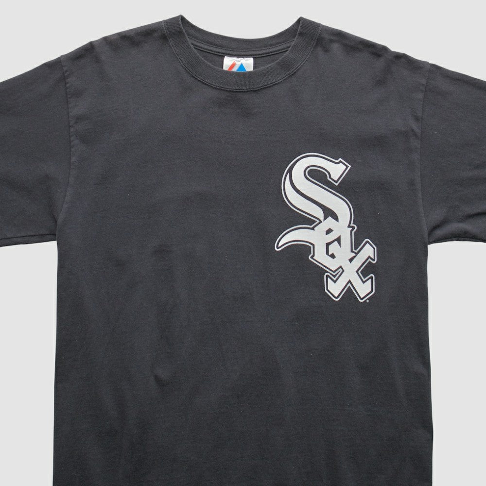 Chicago White Sox Majestic 2000s T-shirt - Black Vintage