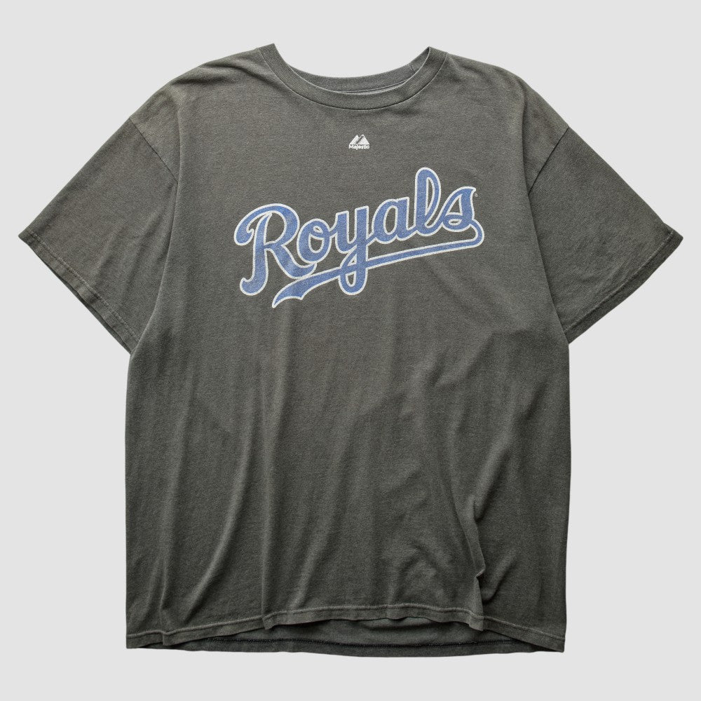 Kansas City Royals Majestic 2010s T-shirt - Charcoal Vintage