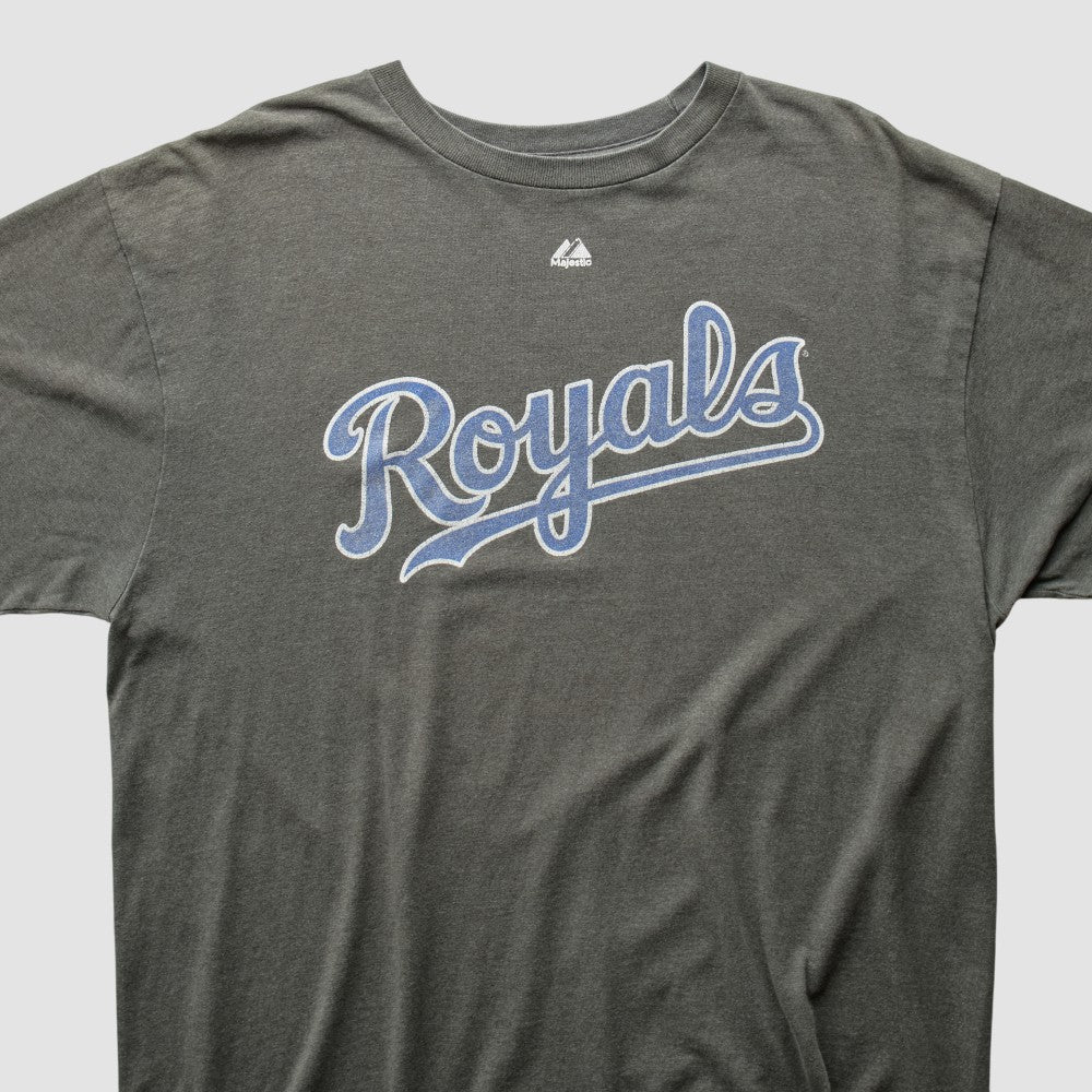 Kansas City Royals Majestic 2010s T-shirt - Charcoal Vintage