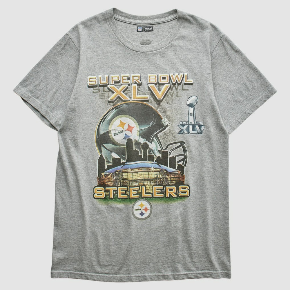Pittsburgh Steelers NFL 2011 T-shirt - Heather Gray Vintage outlet