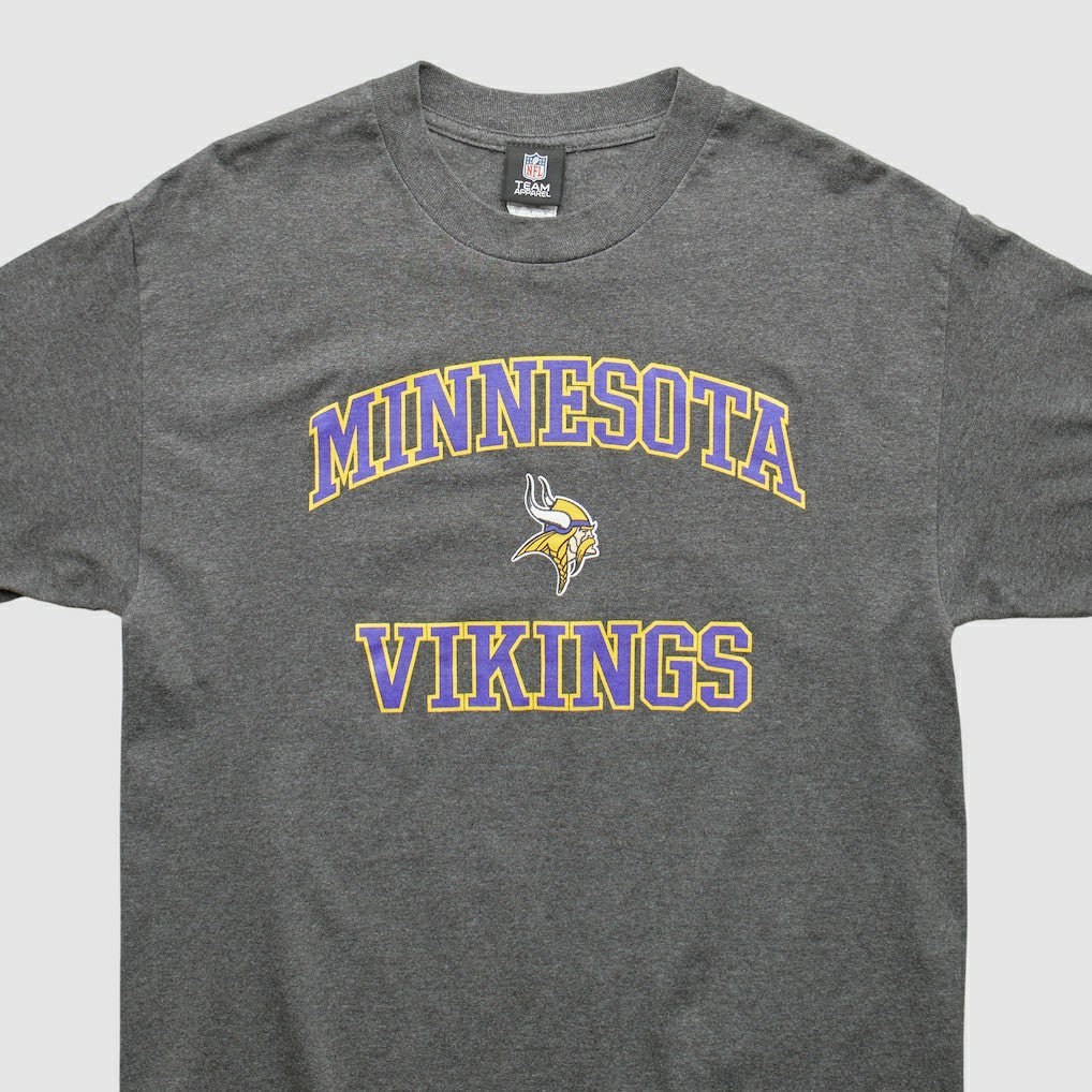 Minnesota Vikings Team Edition Apparel 2010s T-shirt - Dark Heather Gray Vintage discount