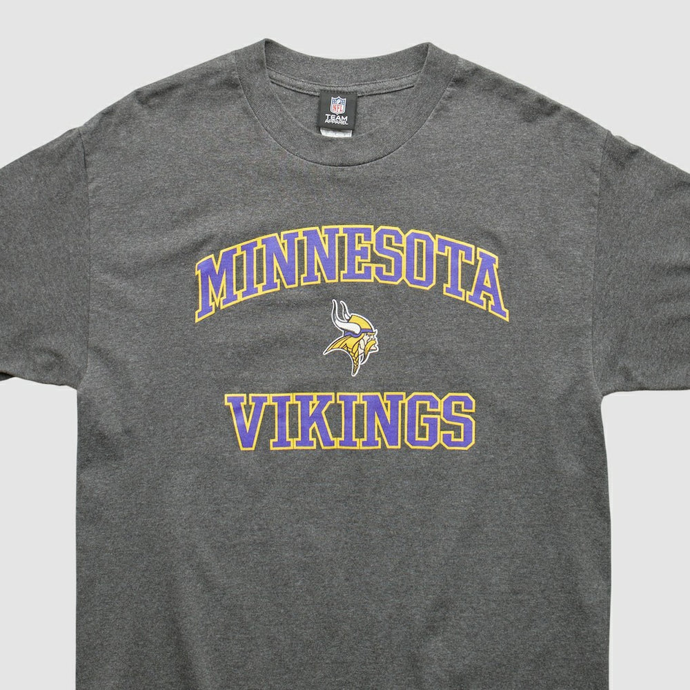 Minnesota Vikings Team Edition Apparel 2010s T-shirt - Dark Heather Gray Vintage discount