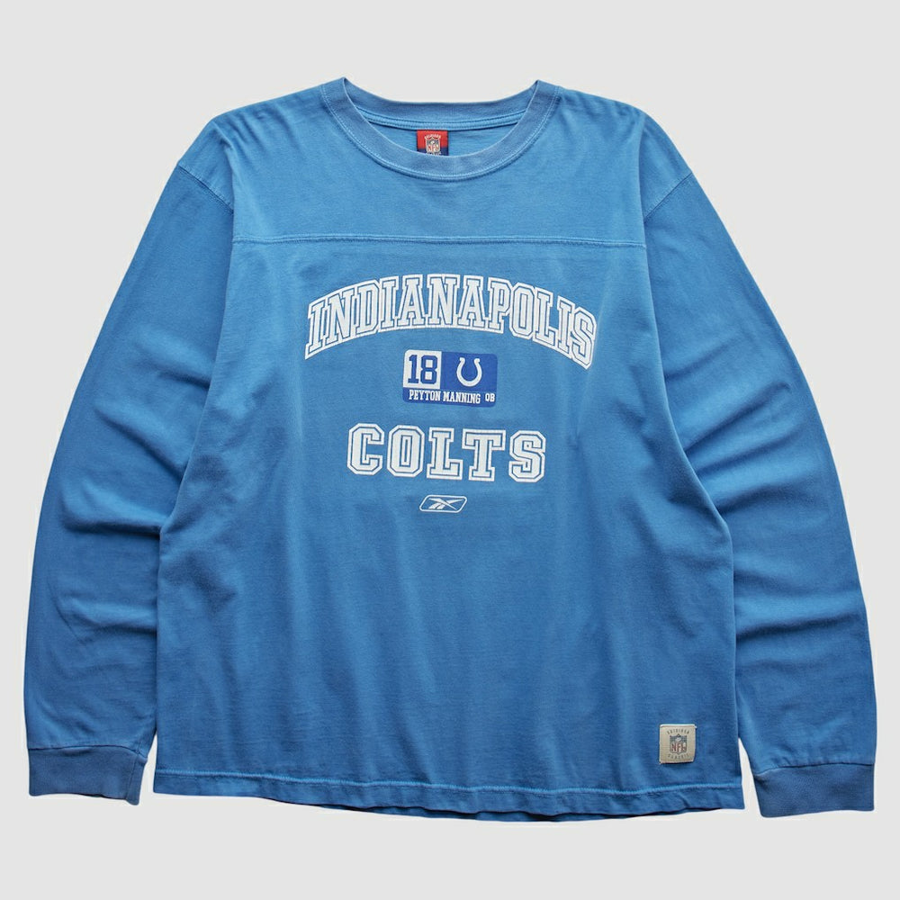 Indianapolis Colts Reebok 2000s Long Sleeve T-shirt - Blue Vintage outlet