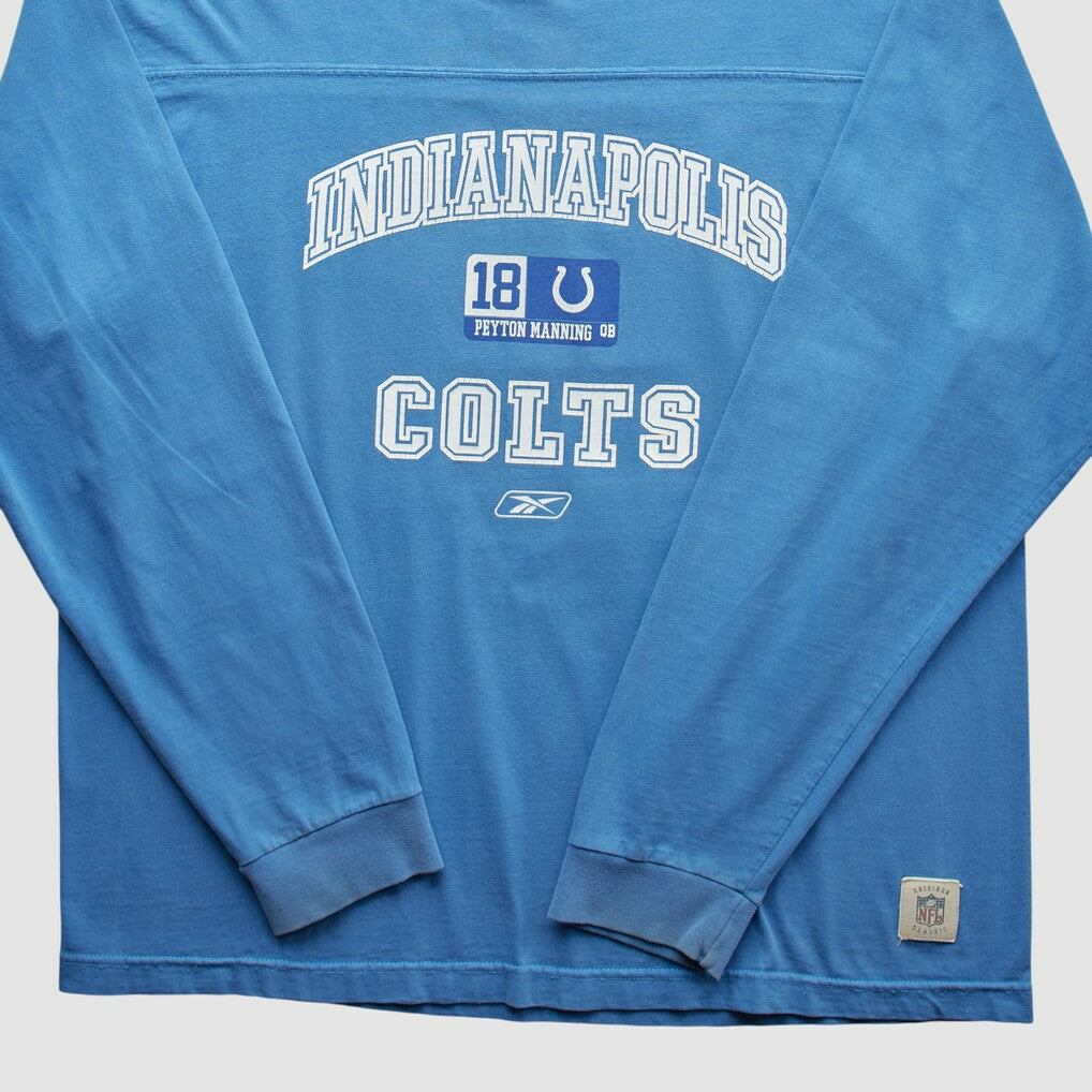 Indianapolis Colts Reebok 2000s Long Sleeve T-shirt - Blue Vintage outlet