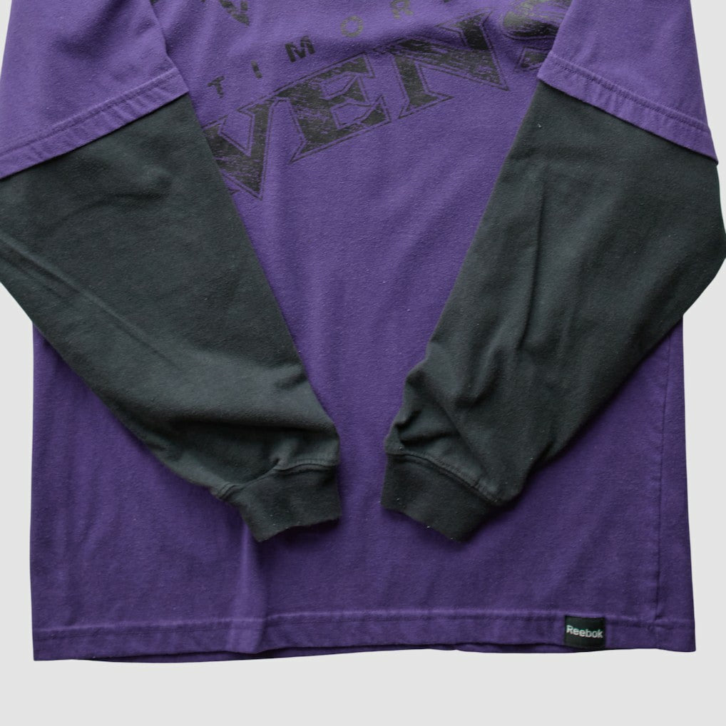 Baltimore Ravens Reebok 2010s Long Sleeve T-shirt - Purple Vintage outlet