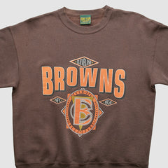 Cleveland Browns Home Team Advantage 90s Sweatshirt - Brown Vintage sale