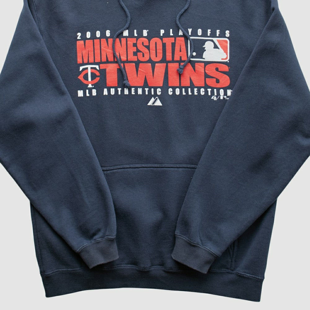 Minnesota Twins Majestic 2006 Hooded Sweatshirt - Navy Vintage