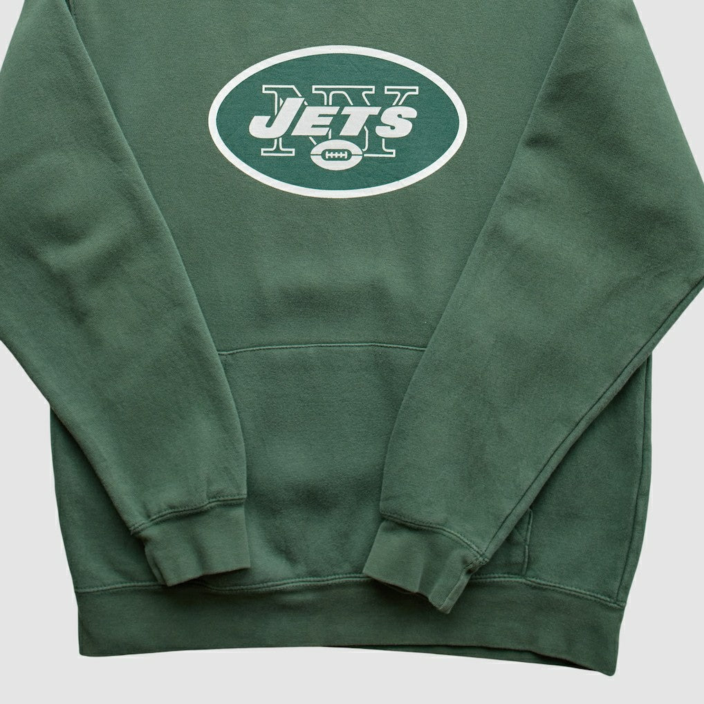 New York Jets NFL 2010s Hooded Sweatshirt - Green Vintage sale