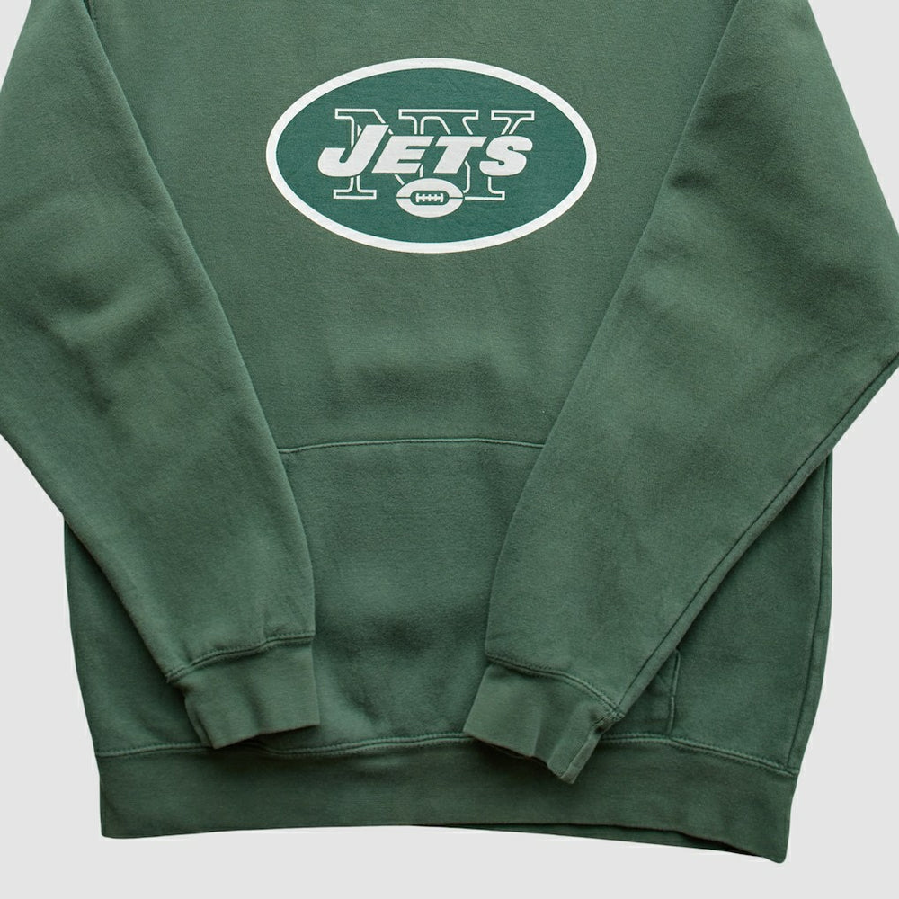 New York Jets NFL 2010s Hooded Sweatshirt - Green Vintage sale
