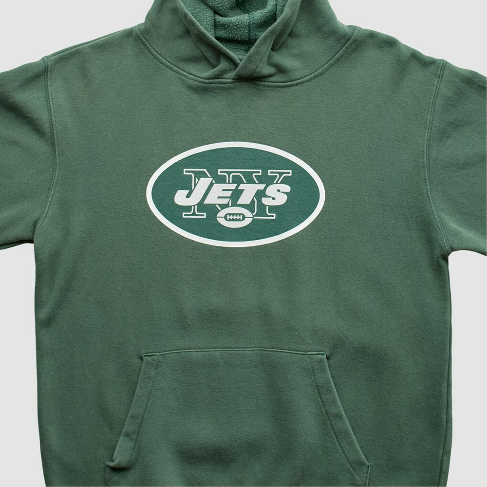 New York Jets NFL 2010s Hooded Sweatshirt - Green Vintage sale